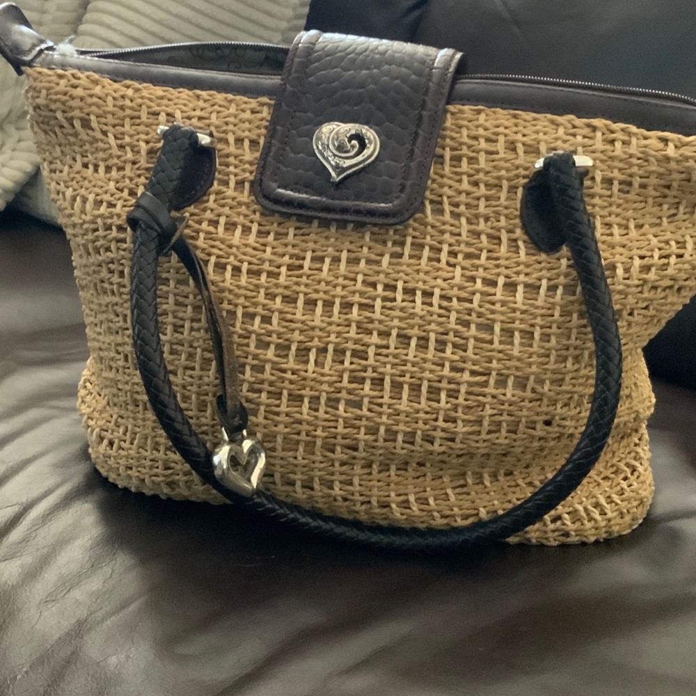 Stylish Woven Brighton Tan and Brown Women's Bag
Very clean